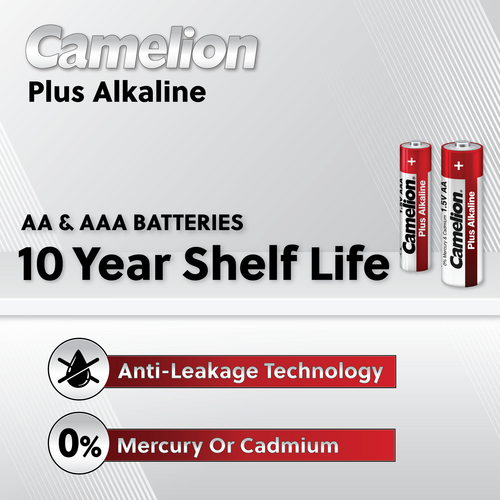 Camelion AAA Plus Alkaline Blister Pack of 4